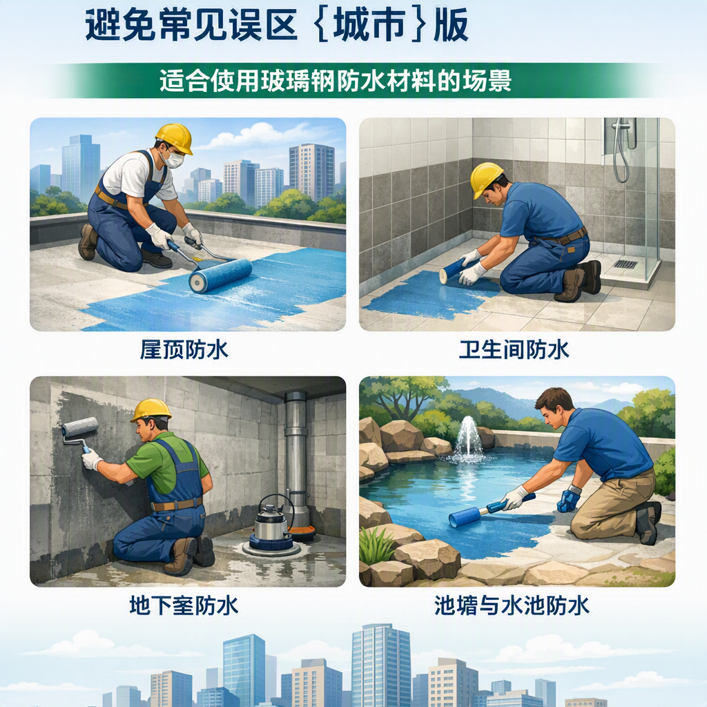 玻璃钢防水材料施工注意事项,避免常见误区 运城 版
